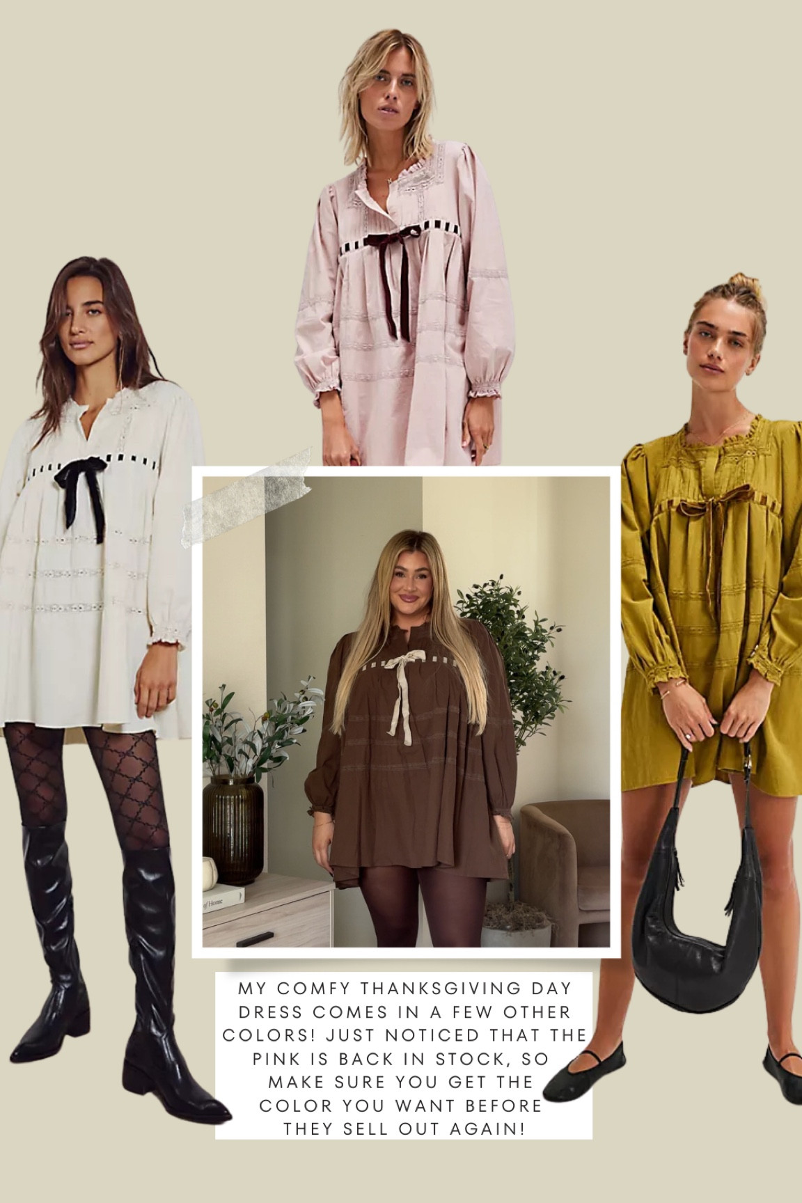 the perfect holiday dress 🤎 im wearing a large! just noticed the pink color is back in stock!! 


thanksgiving dress 2024, thanksgiving outfit inspo, comfy thanksgiving day outfitt

#LTKHoliday #LTKStyleTip #LTKMidsize