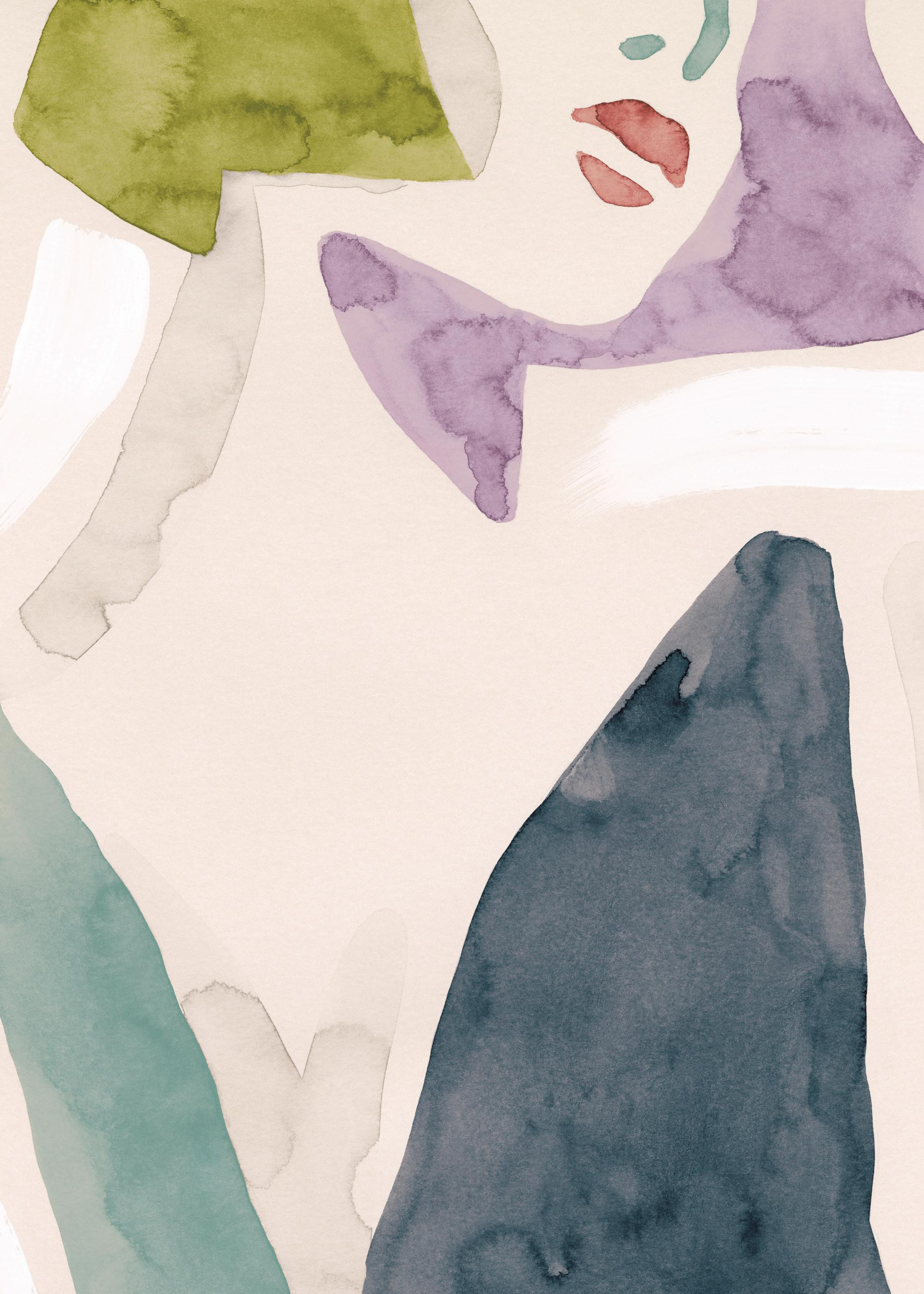 Lady in Aquarelle No2 Print | Desenio