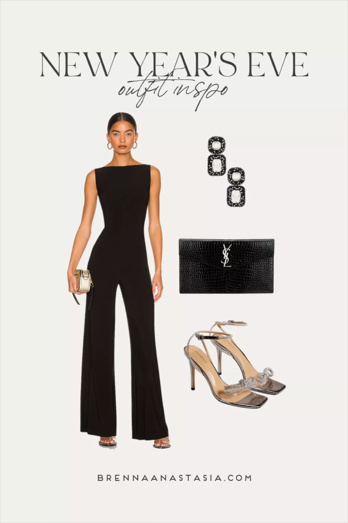 Sleeveless X Straight Leg Jumpsuit