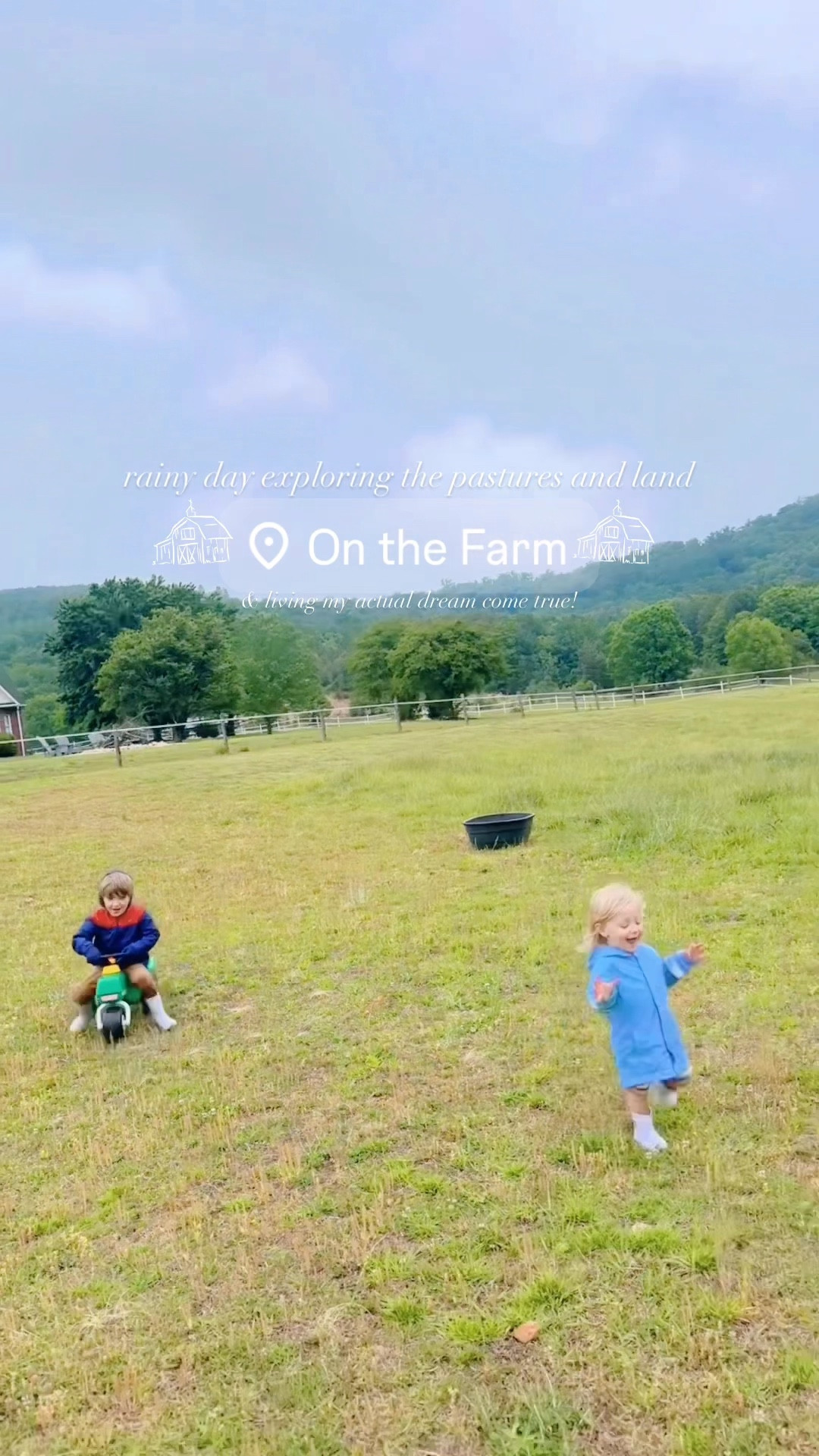rainy day exploring the pastures and land on the farm and living my actual dream come true 🌼🌾🌳☔️

#LTKHome #LTKKids #LTKdayinmylife