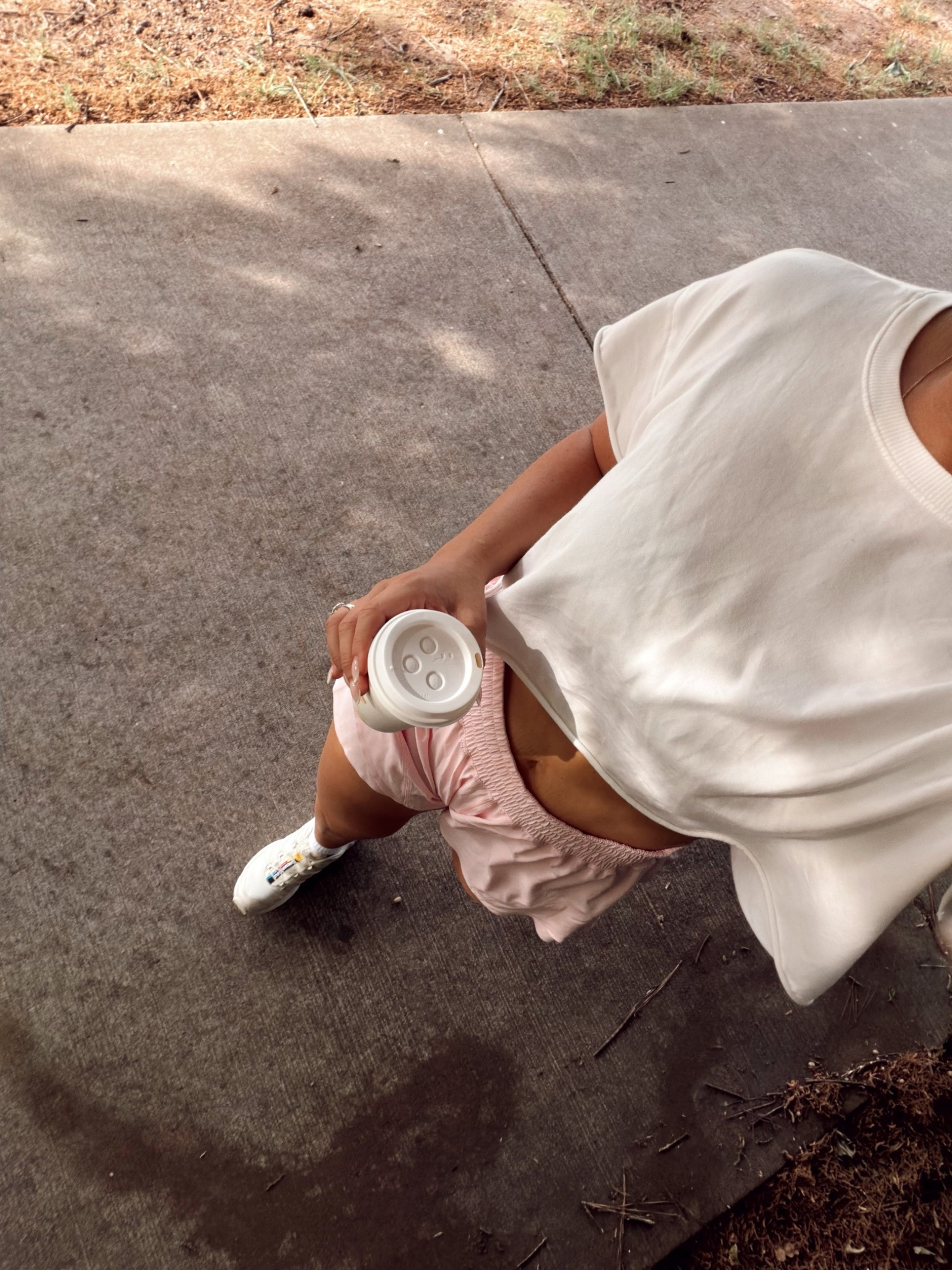 Favorite walking shorts and tee! Mediums in both