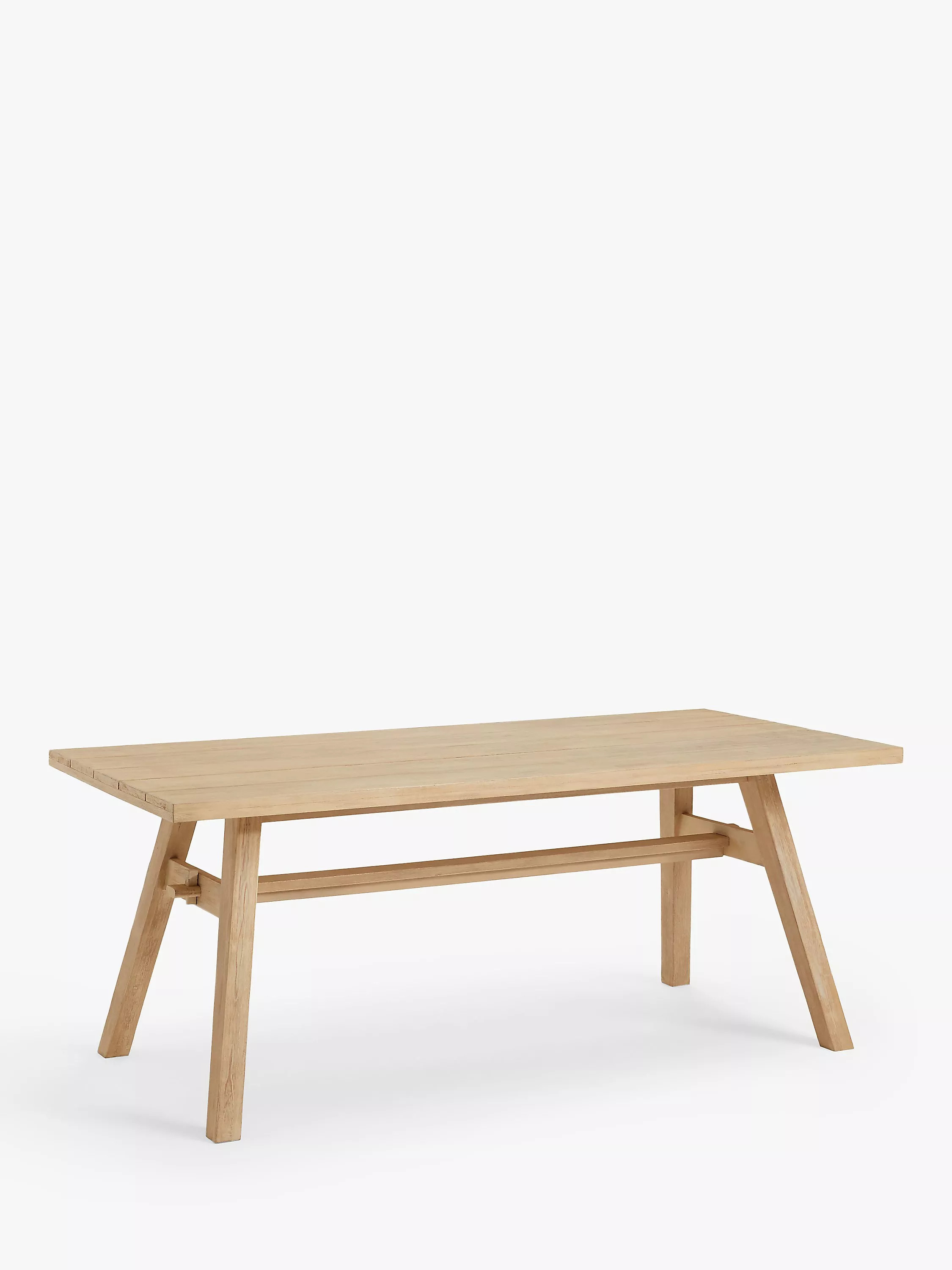 John Lewis Burford Rectangular Garden Dining Table, 190cm, FSC-Certified (Acacia Wood), Natural | John Lewis (UK)