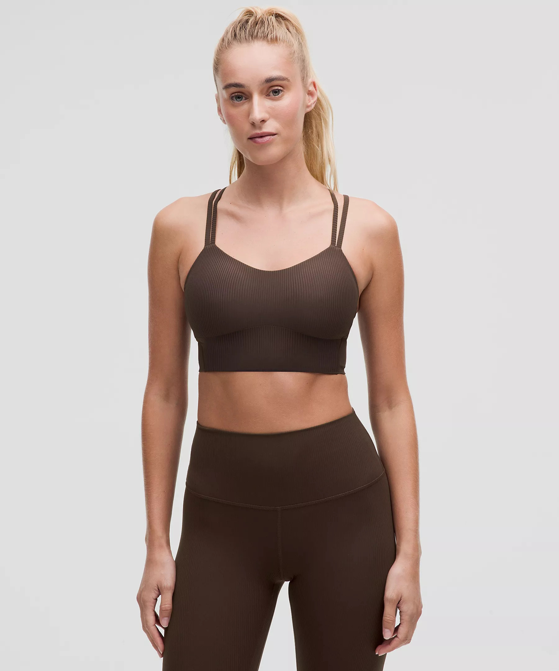 Like a Cloud Ribbed Longline Bra *Light Support, B/C Cup | Women's Bras | lululemon | Lululemon (US)