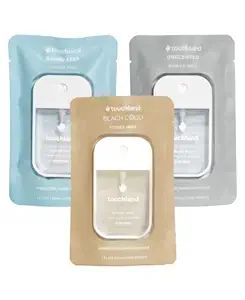 Touchland Power Mist Hydrating Hand Sanitizer DYE FREE 3-PACK | Rainwater, Unscented, Beach Coco ... | Amazon (US)