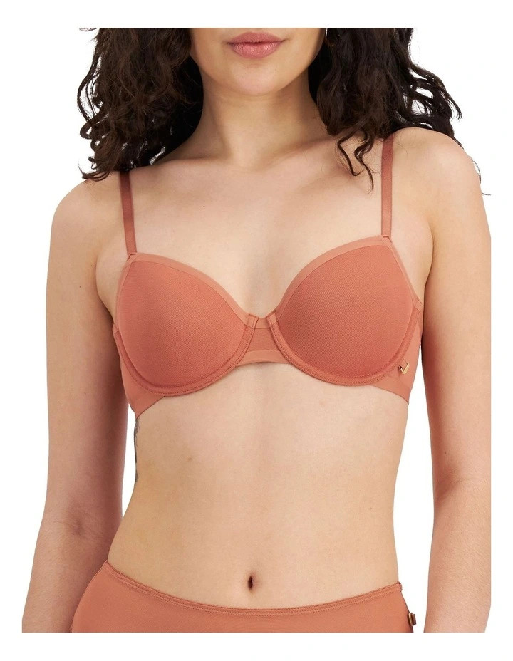 Because Lightly Lined Bra in Rose Ochre | Myer