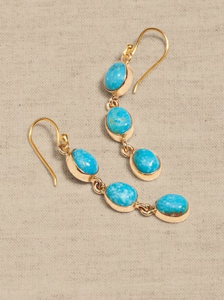 Turquoise Triple Drop Earrings | Aureus + Argent | Banana Republic (US)