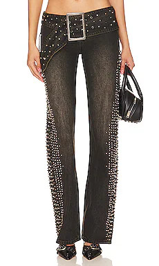 Studded Low Rise Jeans
                    
                    Jaded London | Revolve Clothing (Global)