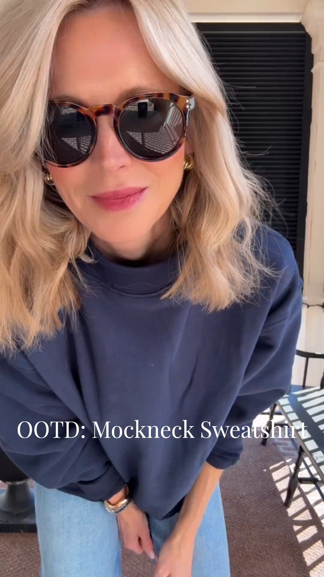 OOTD styling a mock neck sweatshirt for today! 

#LTKootd #LTKdayinmylife #LTKgrwm