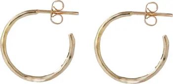 Argento Vivo Sterling Silver Medium Hammered Hoop Earrings | Nordstrom | Nordstrom