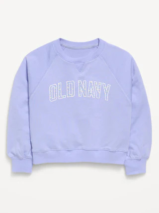 Logo-Graphic Crew-Neck Sweatshirt for Girls | Old Navy (US)