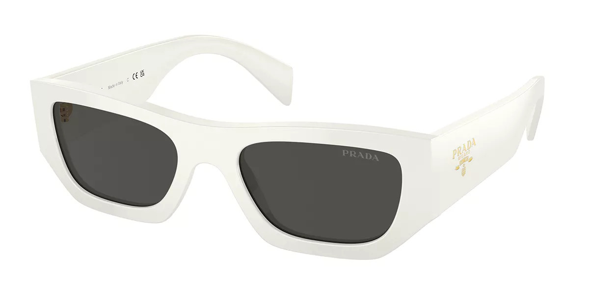 Prada PR A01S 17K08Z Men's Sunglasses White Size 53 | SmartBuyGlasses Global