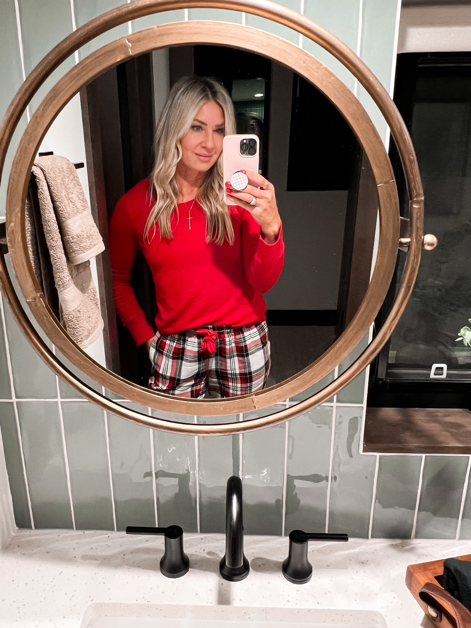 Christmas pjs. I sized up in the shirt and down in the pants. Old Navy pajamas 

#LTKSeasonal #LTKHoliday #LTKunder50