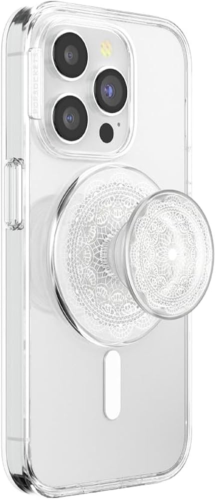 PopSockets Phone Grip for MagSafe, Magnetic Holder, Phone Stand, Clear - Doily Life | Amazon (US)