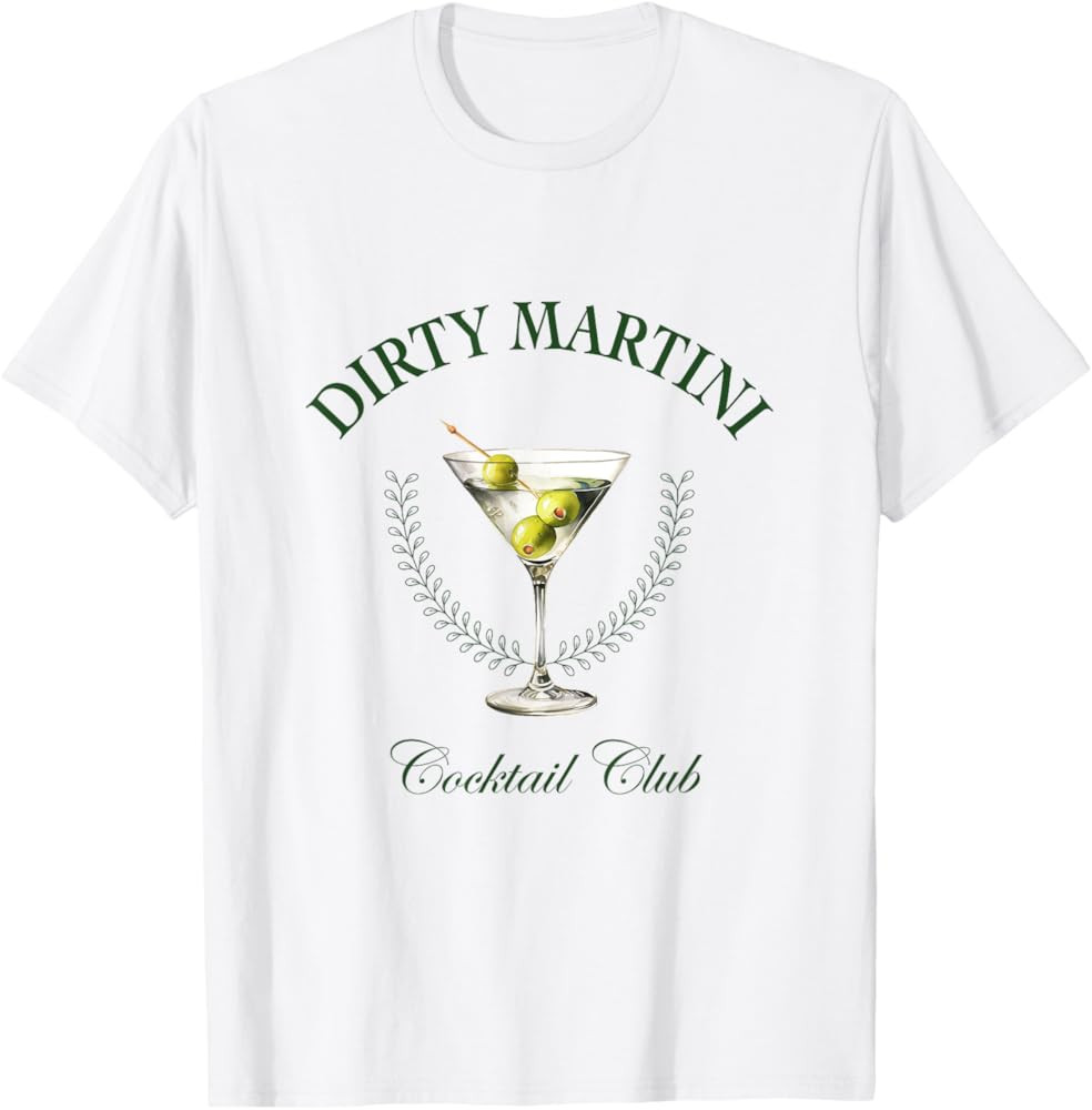 Dirty Martini Cocktail Club T-Shirt | Amazon (US)
