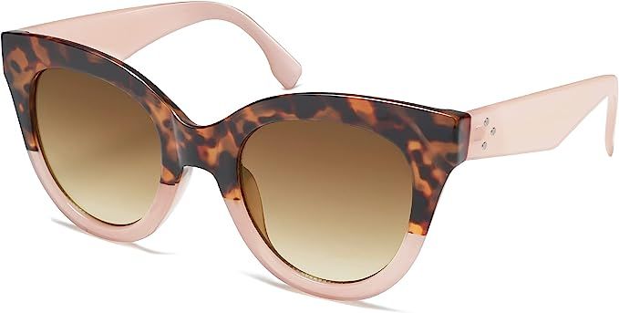 SOJOS Retro Vintage Oversized Cateye Women Sunglasses Designer Shades HOLIDAY SJ2074 | Amazon (US)