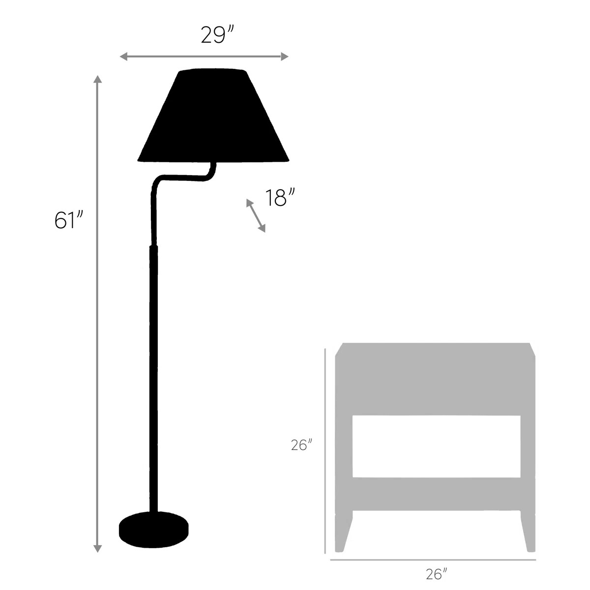 61'' Swing Arm Floor Lamp | Birch Lane