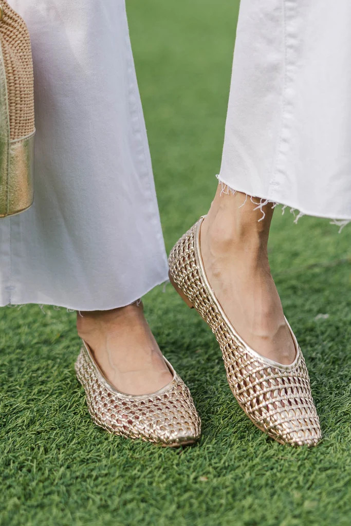 Easy Favorite Gold Flats | The Mint Julep Boutique