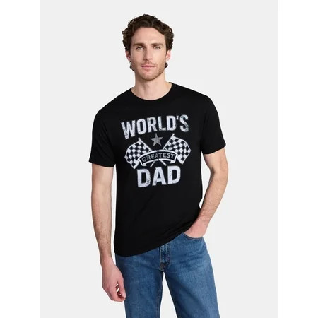 Father's Day Men's Vintage Label Dad Graphic Tee by Way to Celebrate, Sizes XS-5XL | Walmart (US)