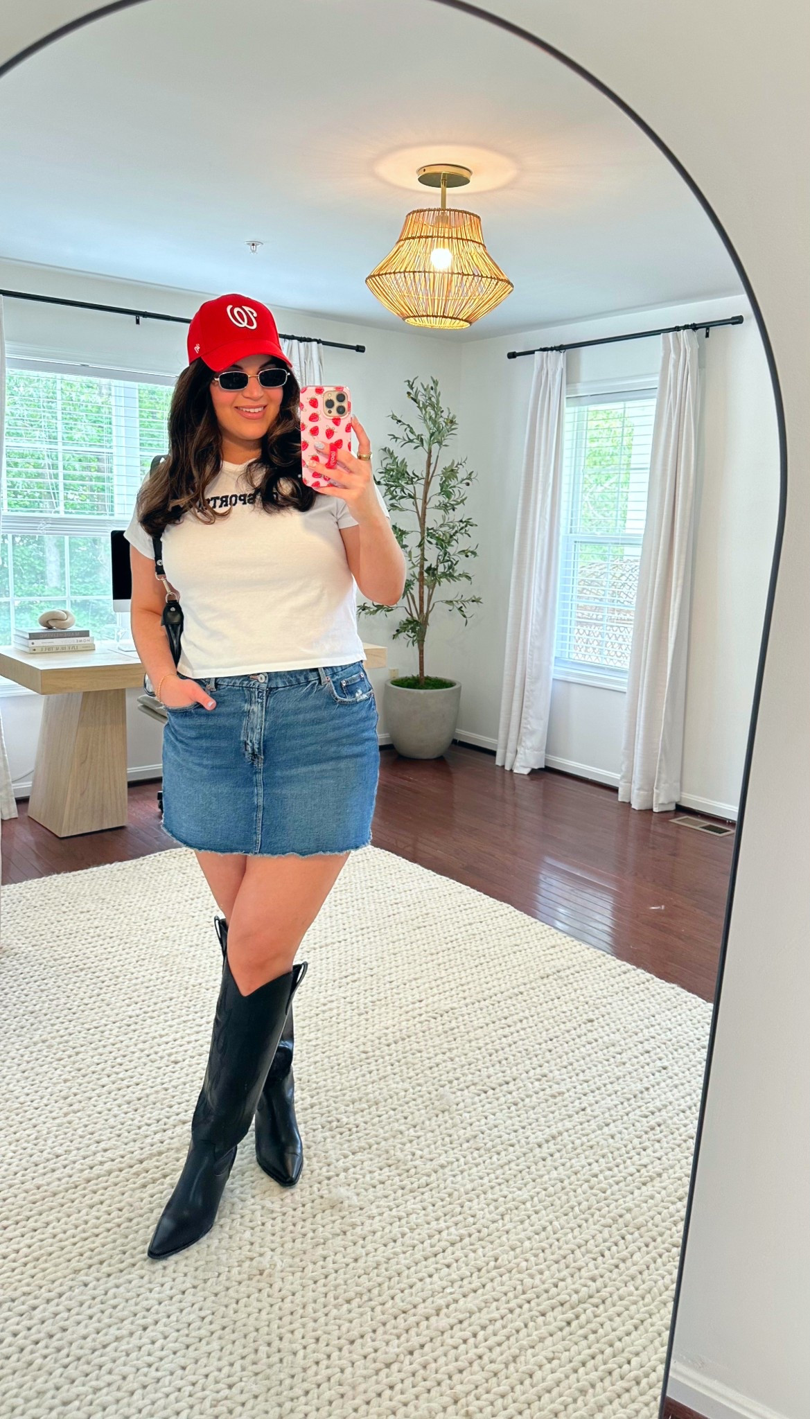Get ready with me for a @nationals baseball game ⚾️ we celebrated my moms birthday over the weekend with a baseball game and here is what I wore! 

I was strugggggling to find something to wear since it’s been so long since I’ve been to a game! So I wanted to share some inspo incase you are also attending a baseball game this summer! 

Tee - large
Skirt - 14 long 
Boots - 10 



#LTKMidsize #LTKSummerEdit #LTKSeasonal