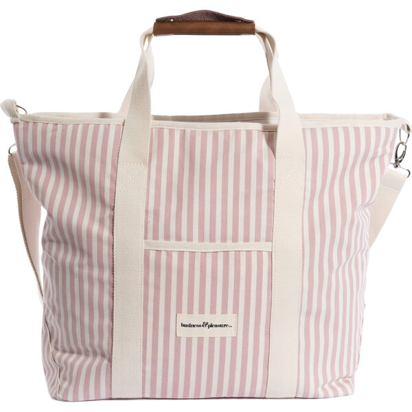 Cooler Tote Bag, Lauren's Pink Stripe | Maisonette