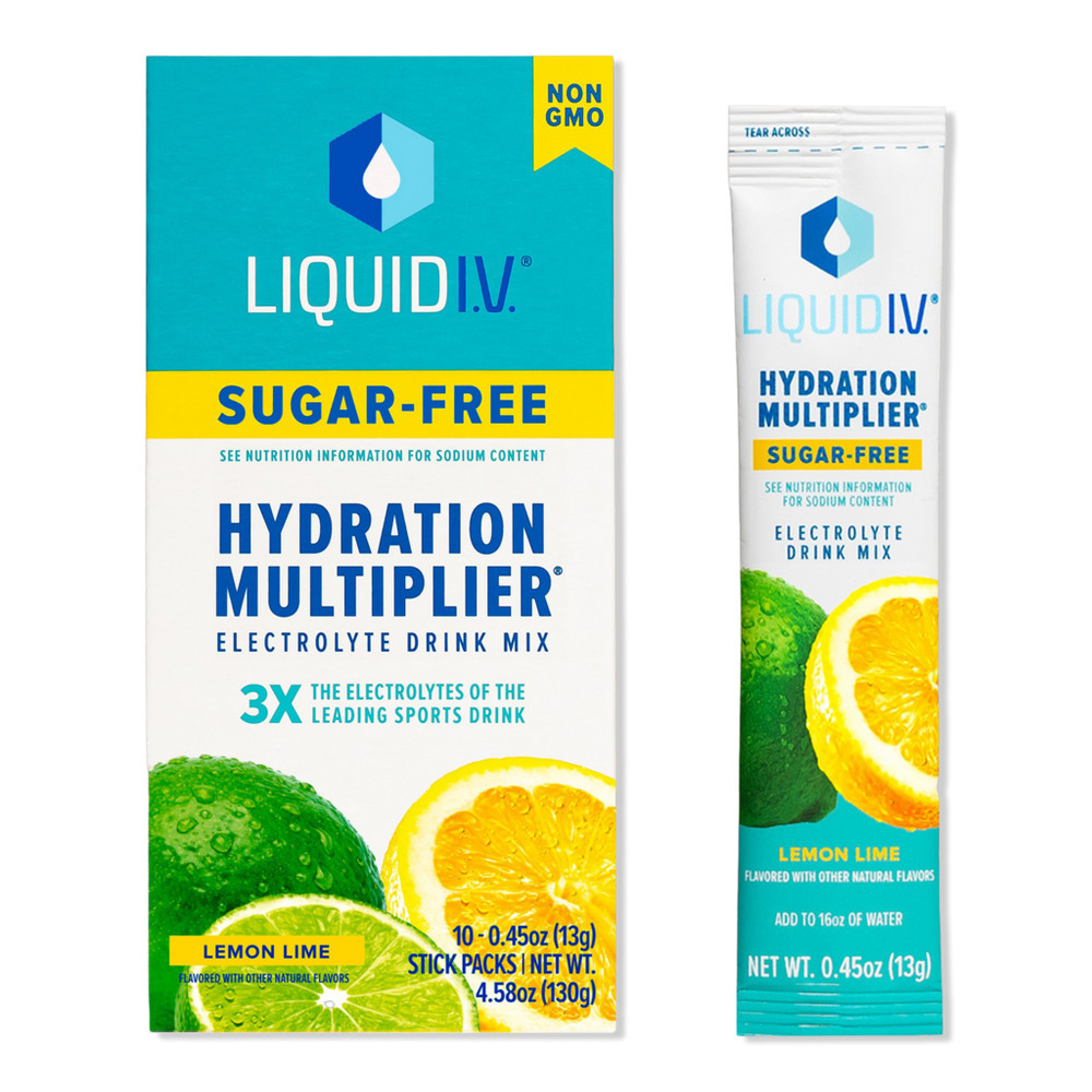 LIQUID I.V. Hydration Multiplier Electrolyte Drink Mix Sugar Free Lemon Lime - 10 ct | Ulta
