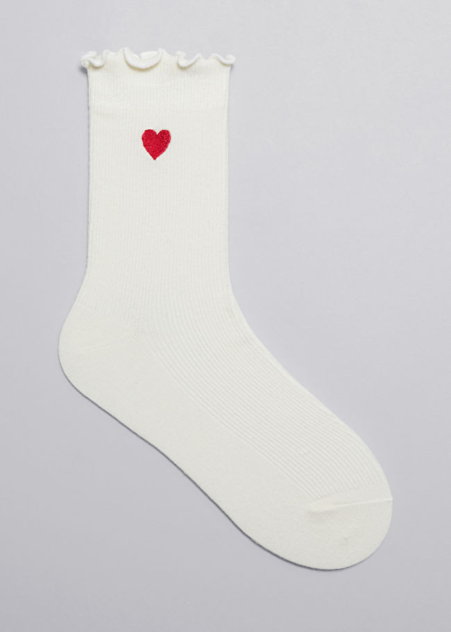 Embroidered Frill Socks | & Other Stories US