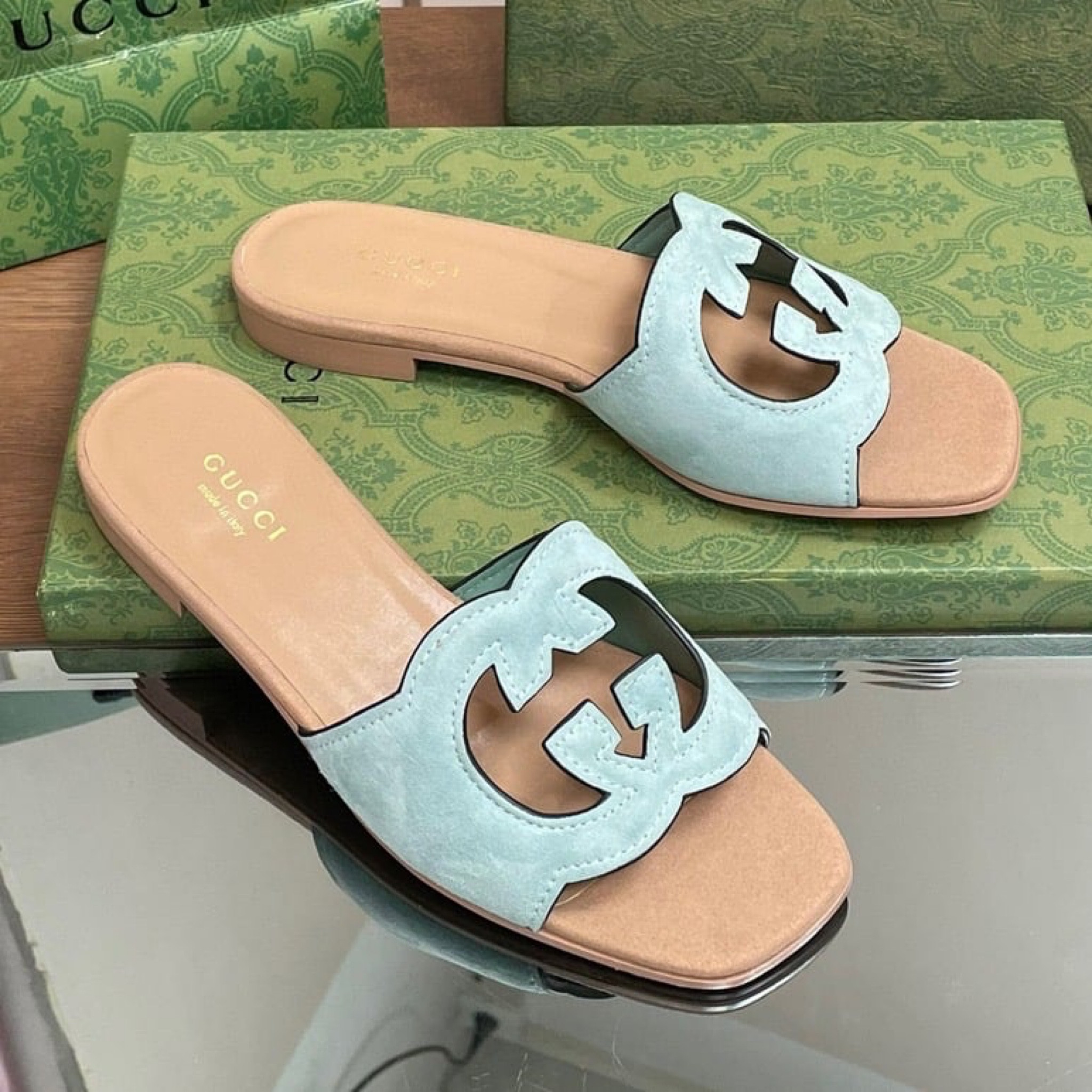 Gucci slides #dhgate 