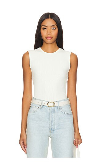 AGOLDE Binx Tank in Ivory. - size S | Revolve Clothing (Global)