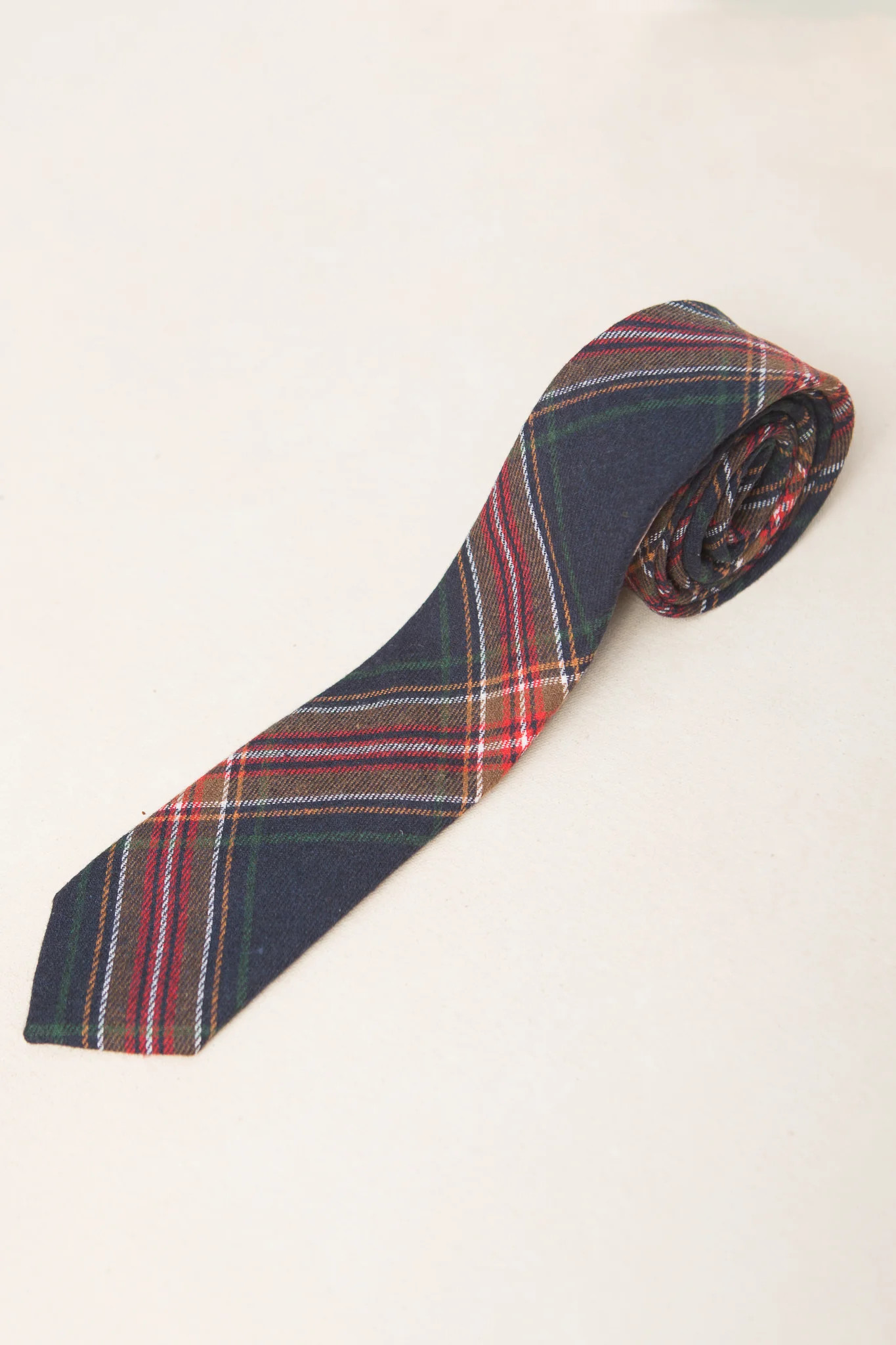 Mens Max Tie in Madeline Navy Plaid - FINAL SALE | Ivy City Co