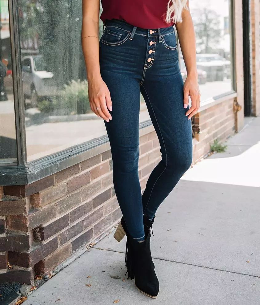 High Rise Ankle Skinny Stretch Jean | Buckle