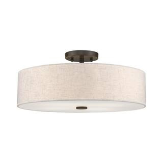 AVIANCE LIGHTING Somerhill 4 Light English Bronze Semi Flush Mount HD50037 - The Home Depot | The Home Depot