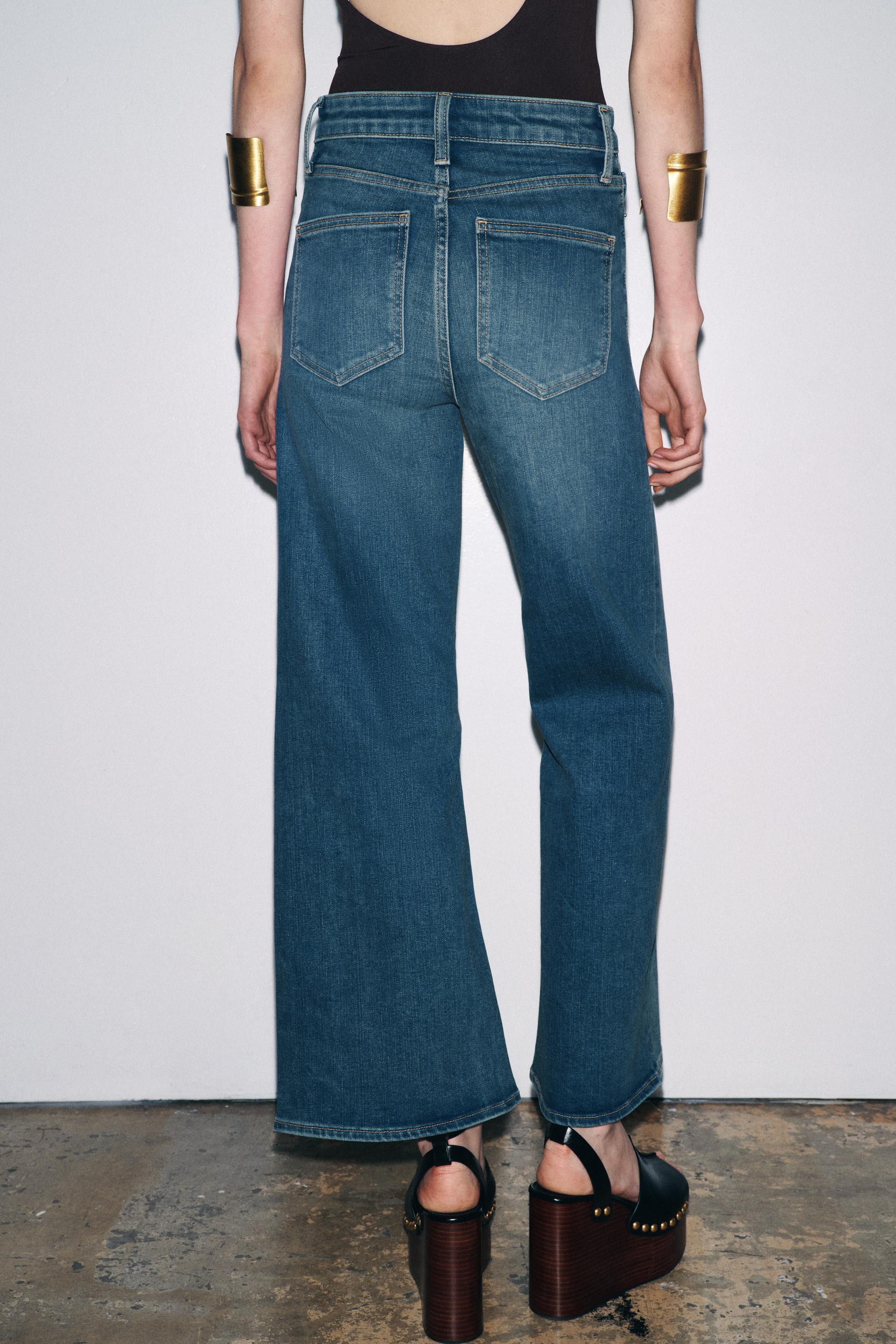 ZW COLLECTION HIGH RISE WIDE LEG JEANS | Zara US