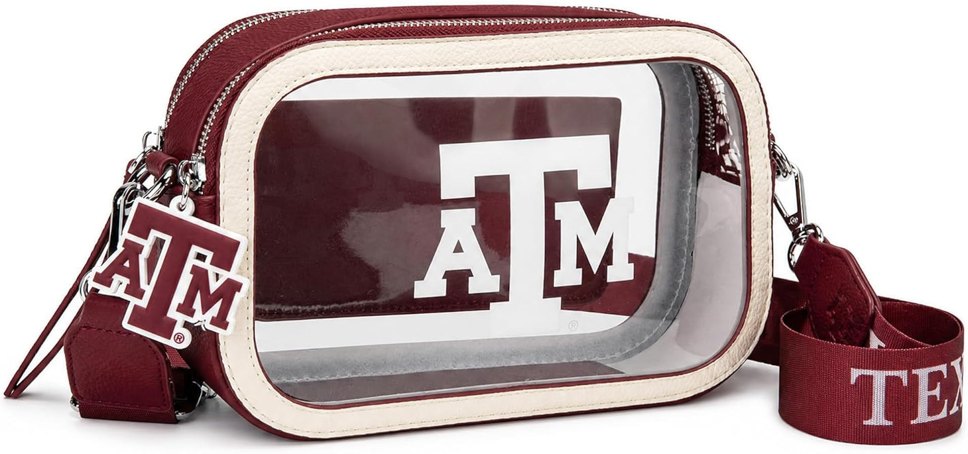NCAA Clear Bag for Stadium Events - Stadium Approved Crossbody Bag, Clear Stadium Bag for Concert... | Amazon (US)