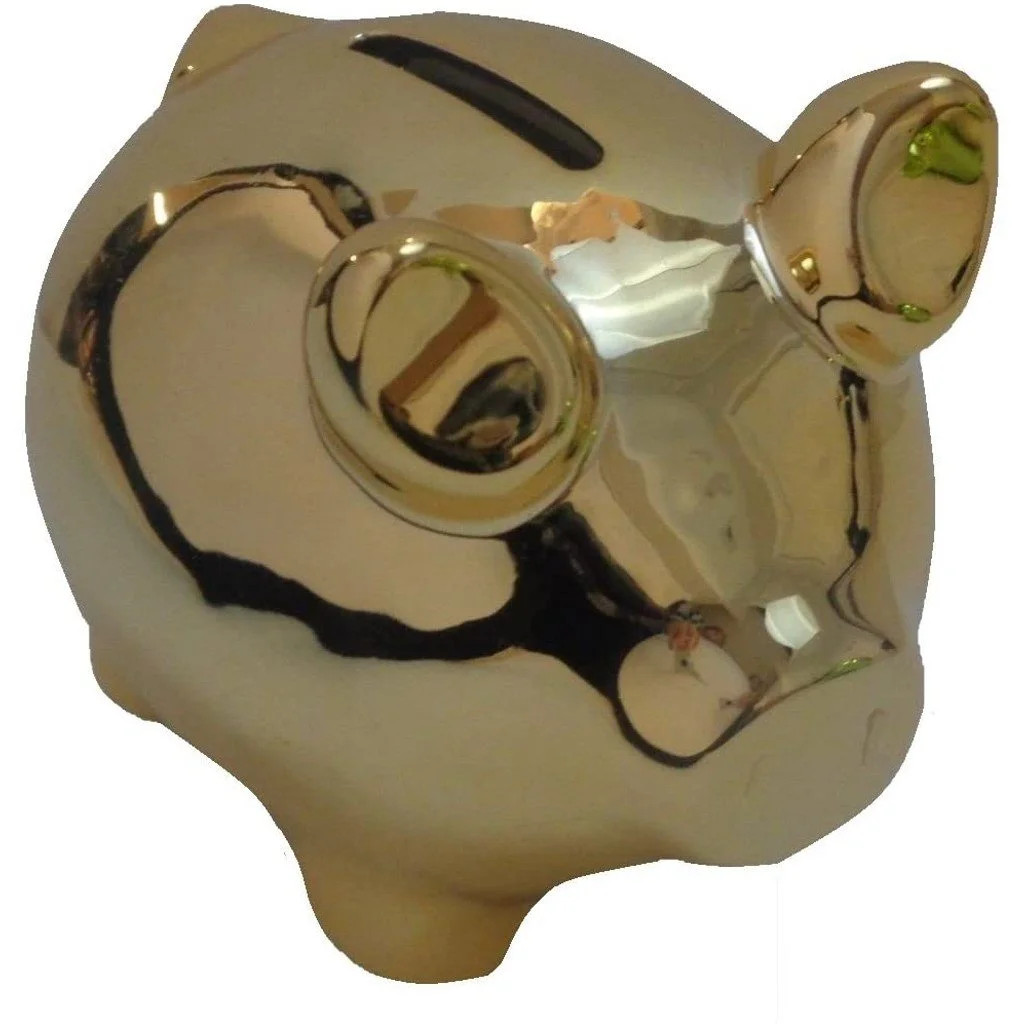Gold Metallic Color Piggy Bank | Walmart (US)