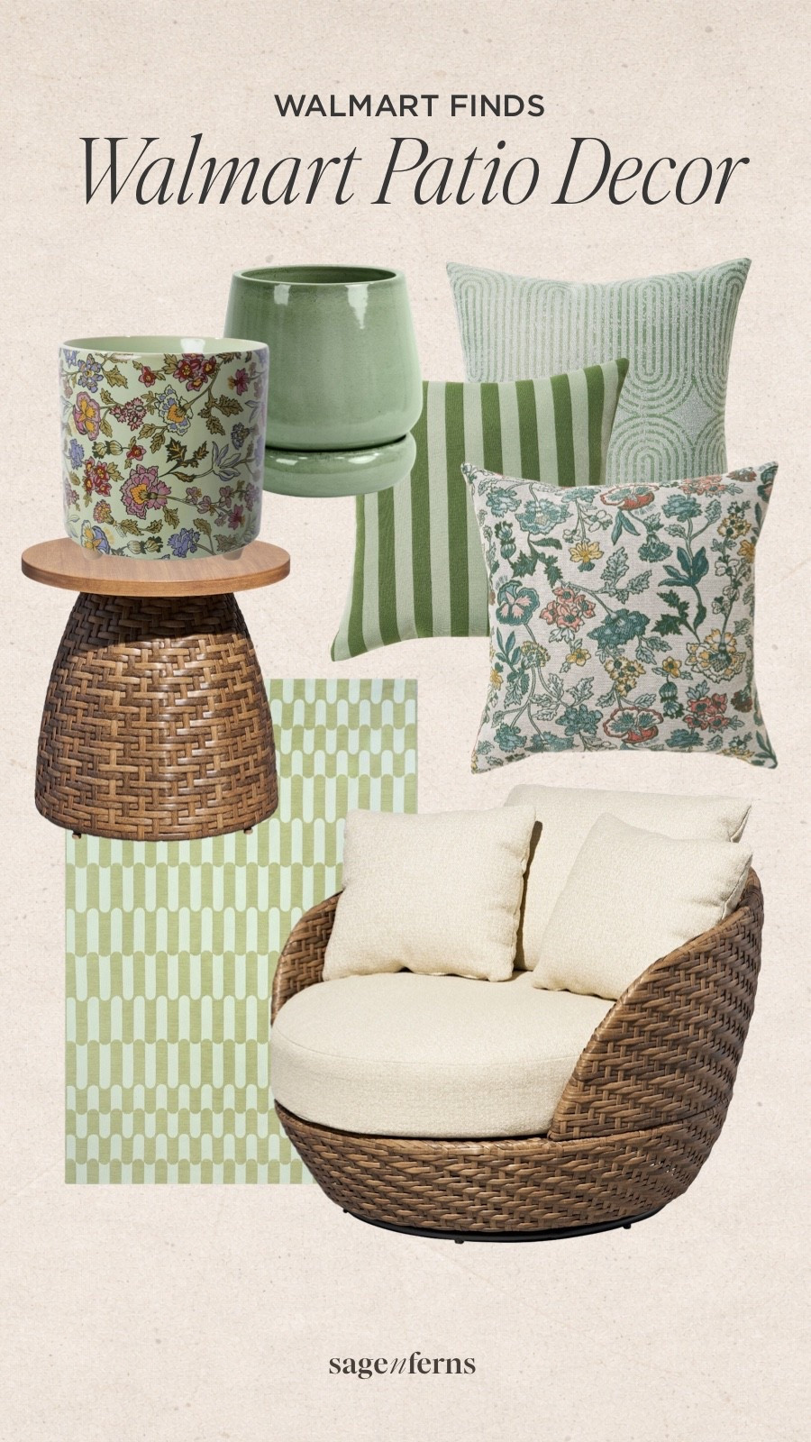 Walmart patio decor finds in the prettiest spring greens 🌿 Outdoor pillows, planters, accent tables, statement seating, and affordable backyard decor that looks elevated and designer-inspired. Perfect finds to refresh your patio, porch, or outdoor space for less. #LTKHome #WalmartFinds #PatioDecor #OutdoorDecor #SpringRefresh

#LTKSeasonal #LTKHome