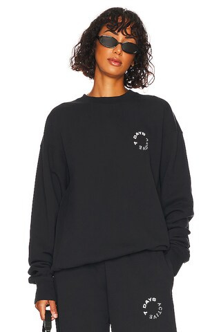 7 Days Active Monday Sweatshirt in Vintage Black from Revolve.com | Revolve Clothing (Global)