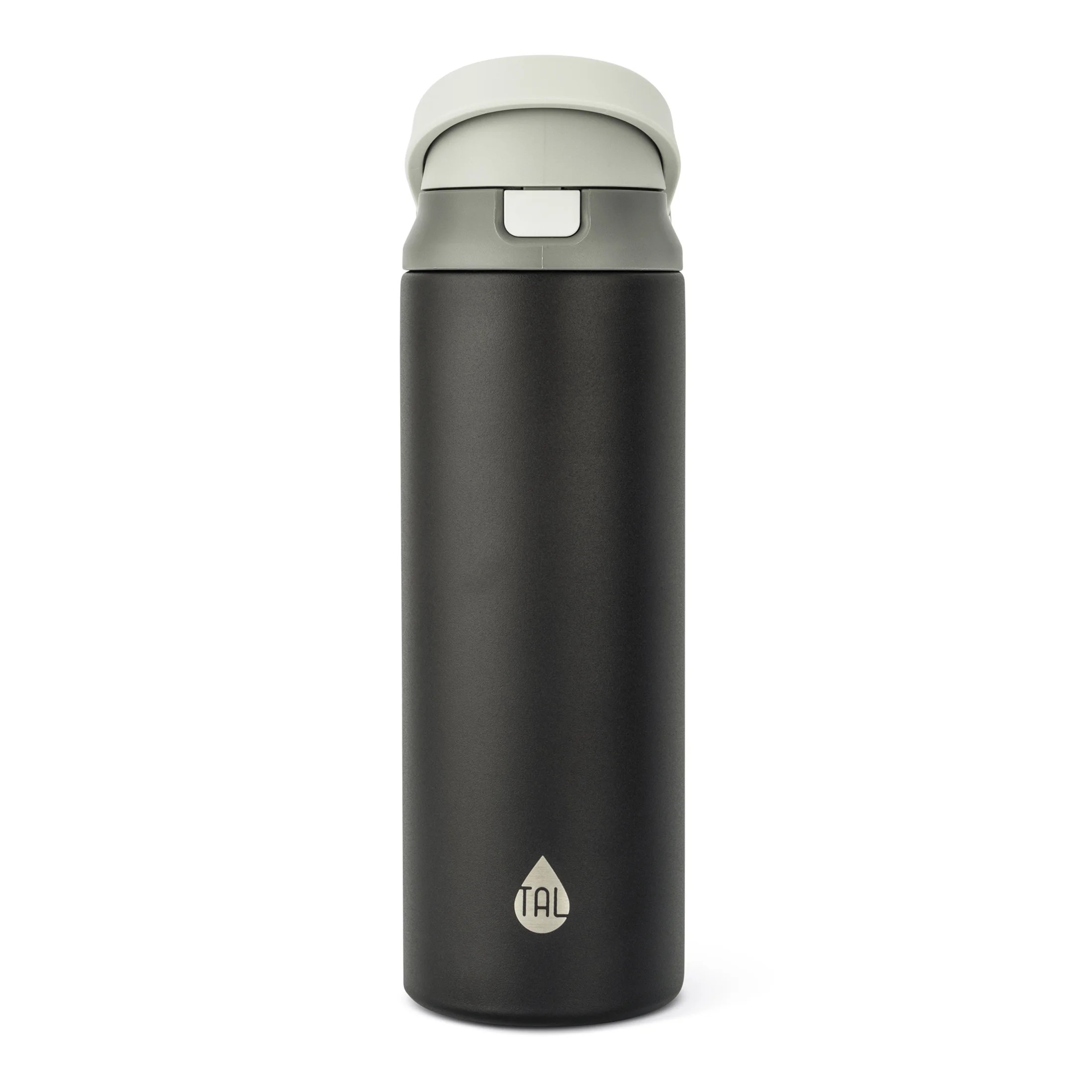 TAL 24oz Stainless Steel 2-in-1 Water Bottle with Straw and Chug Lid, Black - Walmart.com | Walmart (US)