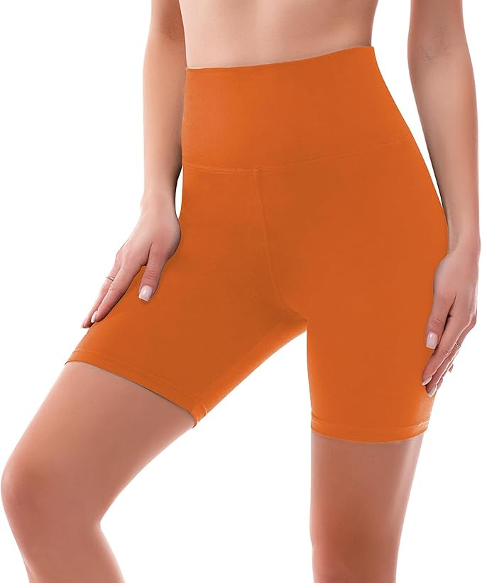 SINOPHANT High Waisted Women Biker Shorts - 6” Buttery Soft Elastic Tummy Control Shorts for Gy... | Amazon (US)