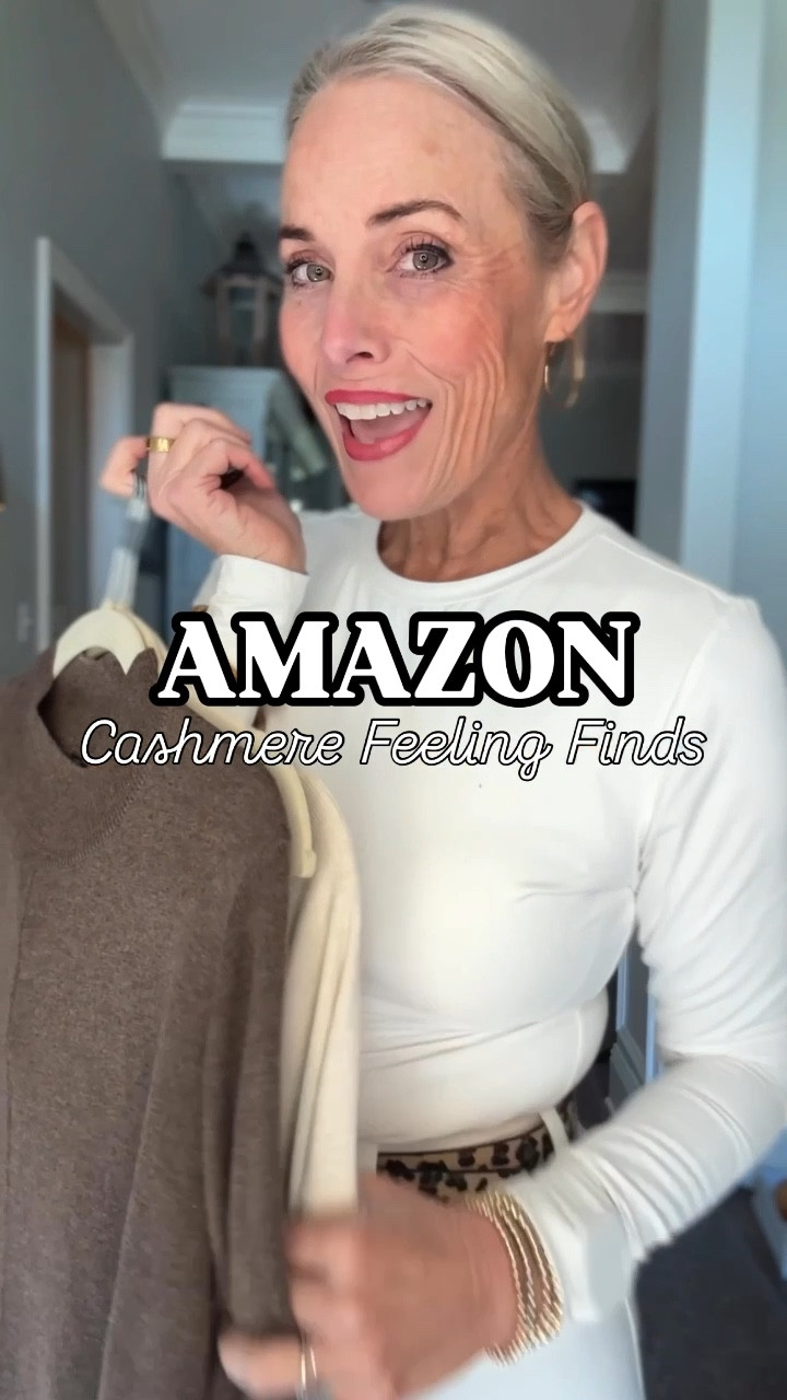 Cozy, chic, and oh-so-soft! Everyone has been loving these Amazon cashmere-like sweaters, so I couldn’t resist snagging a few new finds from @arachcloz!

✨ I’m wearing
•	Sweater: Size M
•	Sweater Pants: Size M, Regular Length (they also come in Petite!)
•	Sweater Dress: Size L

Each piece feels like luxury without the hefty price tag. These are perfect for transitioning into spring but versatile enough to wear throughout fall and winter!

From cozy days at home to elevated night-out looks, #arachcloz truly has it all. Which piece would you style first? Let me know!

#arachcloz
#affordablefashion
#outfitinspo
#laurenoggsgee
#over50style 
#lookalike
#shopltk
#ltkover50
#ltkover40
#lookforless
#getyourcolonoscopy


#LTKWatchNow #LTKStyleTip #LTKFindsUnder50