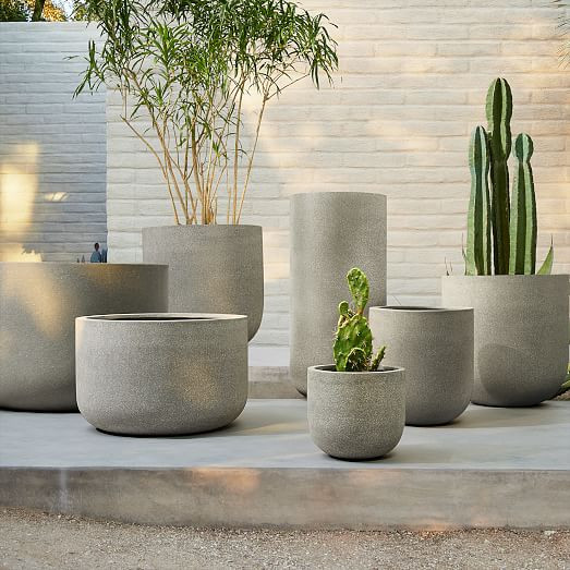Radius Ficonstone Indoor/Outdoor Planters | West Elm (US)