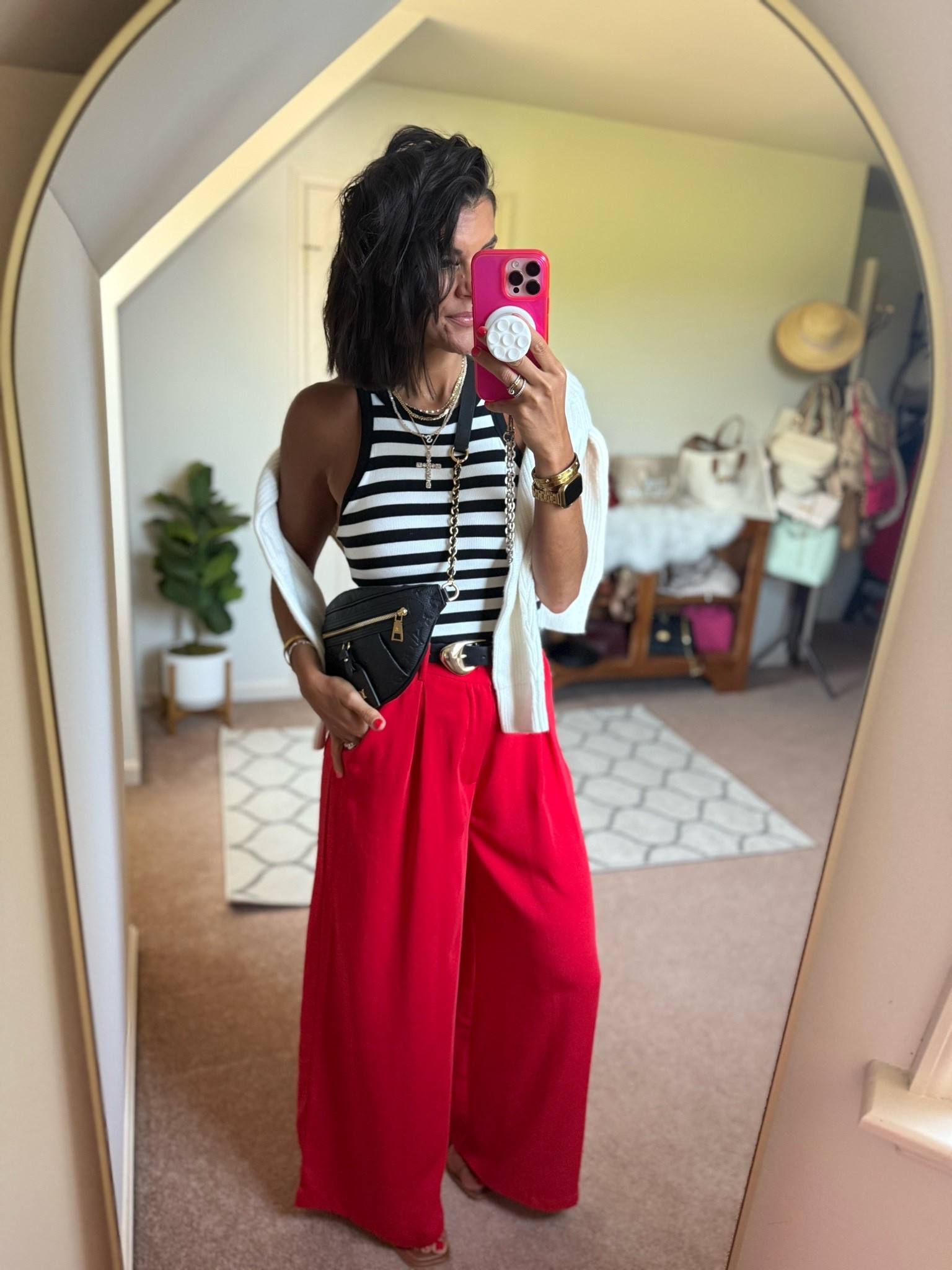Size xs in tank with built in bra size small in trousers

#LTKdayinmylife #LTKmomlife #LTKSaleAlert