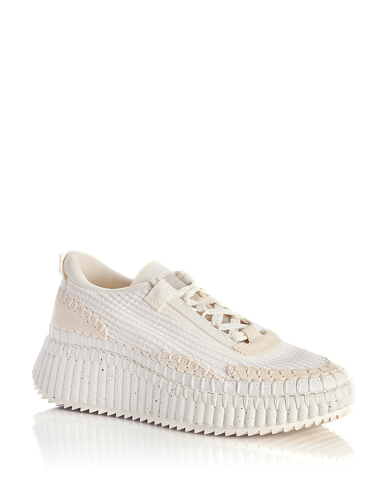 Chloe Women's Nama Woven Platform Low Top Sneakers | Bloomingdale's (US)