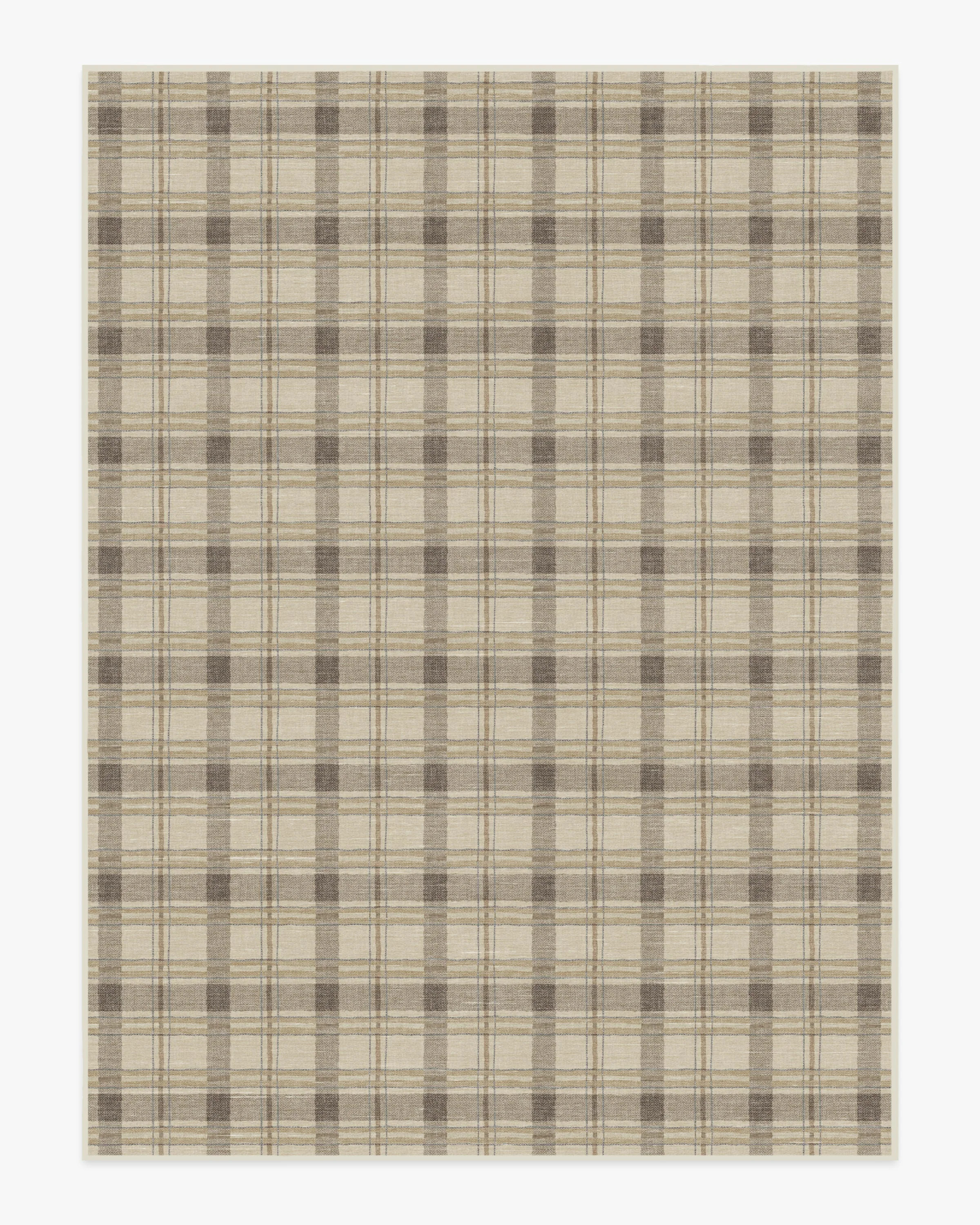 Piper Plaid Neutral Flatwoven Rug | Ruggable