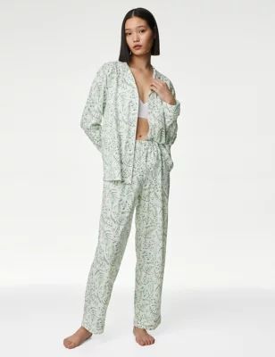 Cool Comfort™ Cotton Modal Printed Pyjama Set | Marks and Spencer AU/NZ
