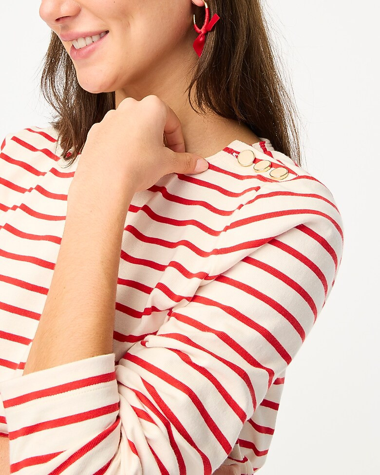 Button-shoulder tee | J.Crew Factory