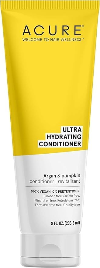 Acure Ultra Hydrating Conditioner | 100% Vegan | With Argan & Pumpkin | 8 Fl Oz | Amazon (US)