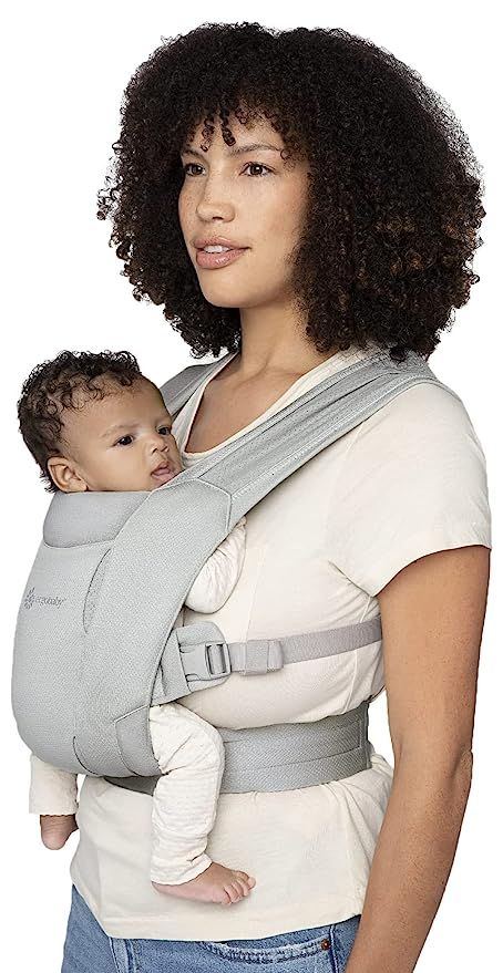 Ergobaby Embrace Cozy Newborn Essentials Baby Carrier Wrap (7-25 Pounds), Soft Air Mesh, Soft Gre... | Amazon (US)