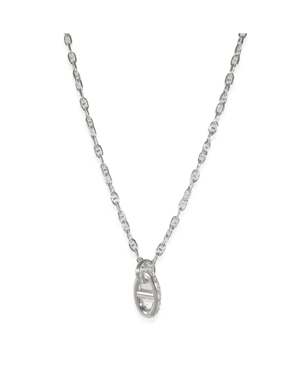 Pre-Owned HERMES Farandole Pendant in 18K White Gold 0.45 Ctw - White gold | Macy's