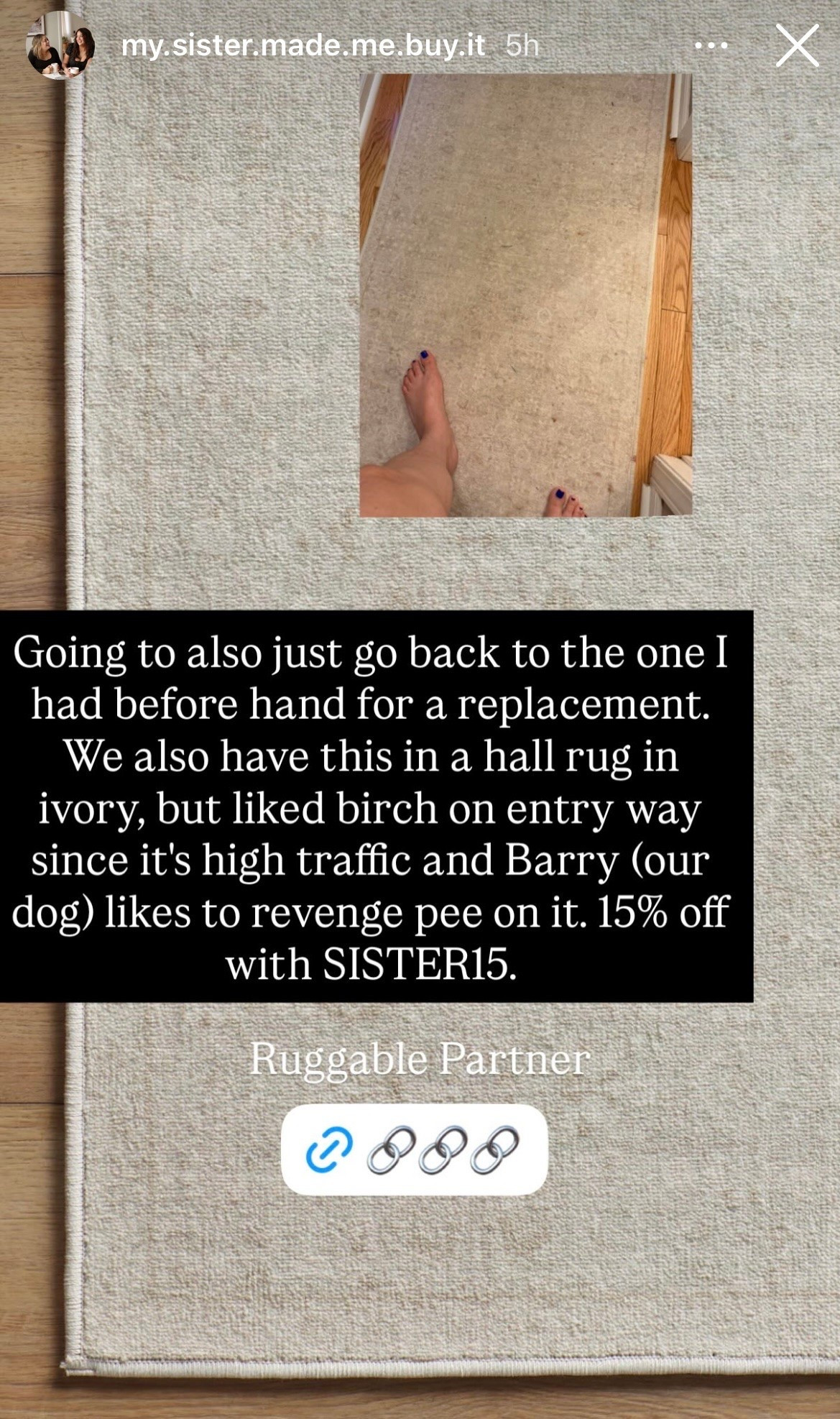 Ruggable Tufted All-in-One Rug, 15% off with code SISTER15. Machine washable and dryer-safe!

#LTKHome