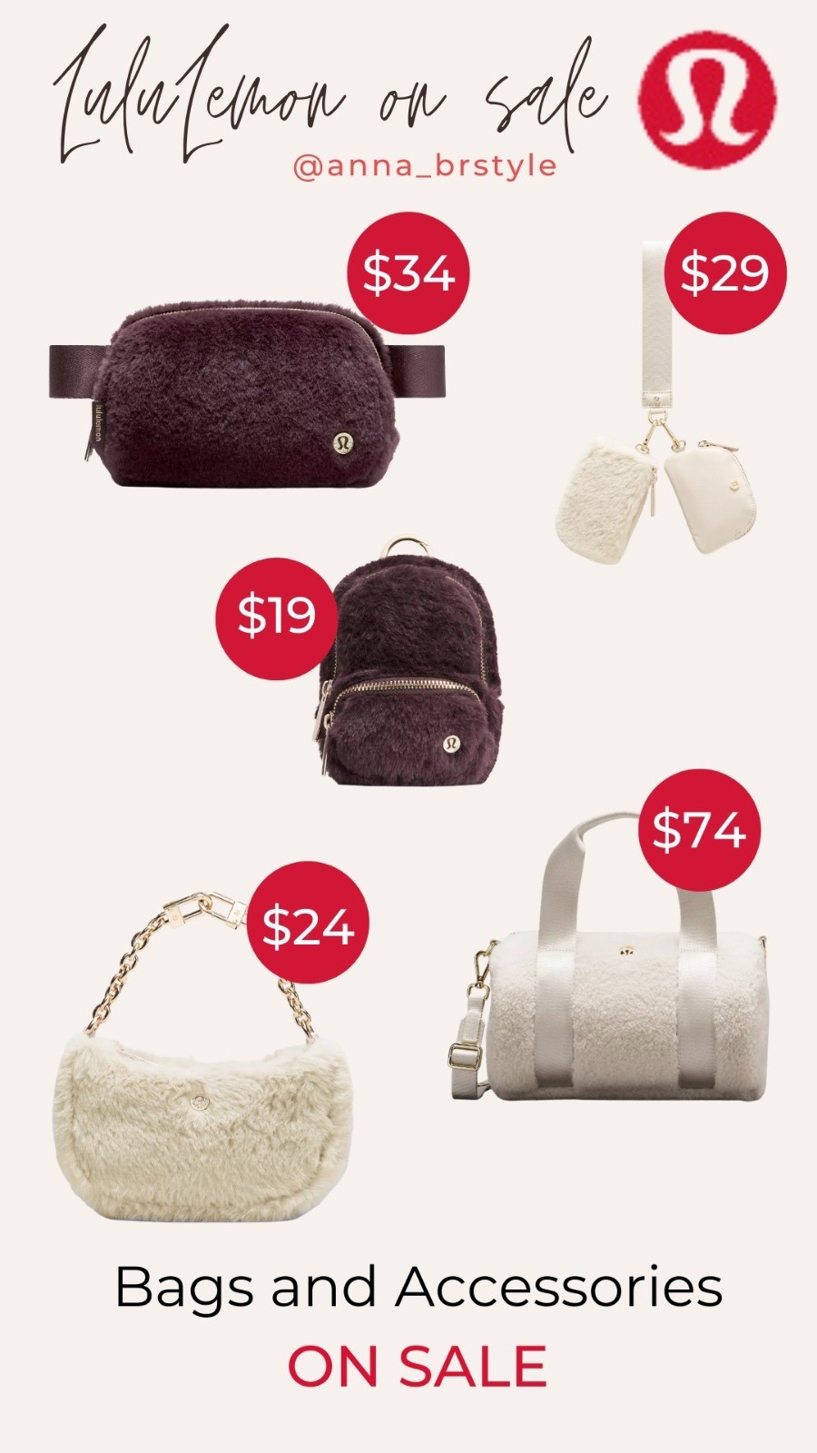 LULULEMON SALE, fleece bag on sale, fleece belt bag, fleece shoulder bag, annabrstyle.

#LTKSaleAlert #LTKFindsUnder100